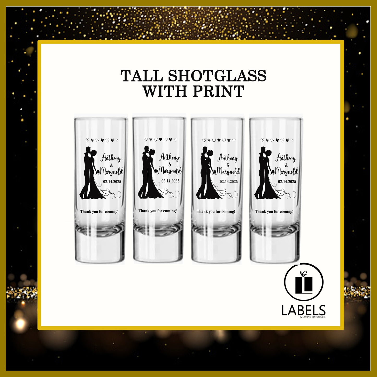 Shotglass Tall - MOQ 100
