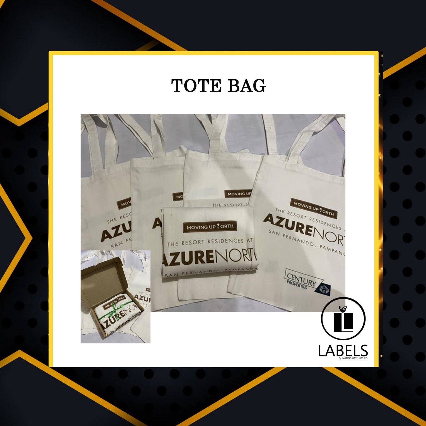 White/Off-White Tote Bag - MOQ 50