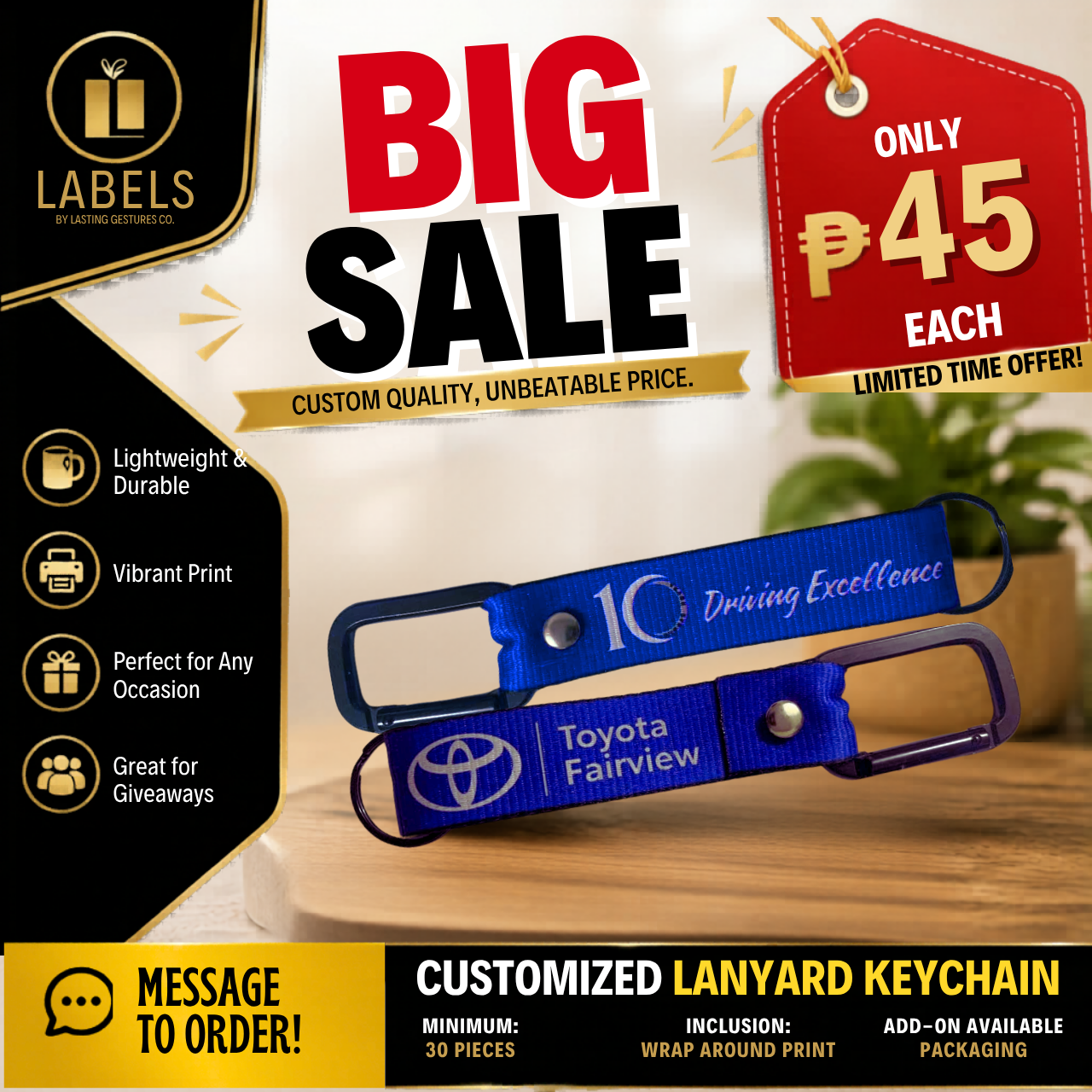 Lanyard Keychain Deluxe Promo
