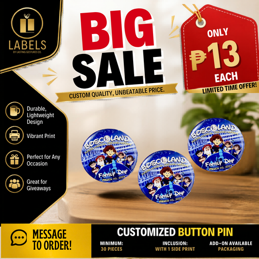 Button Pin Promo