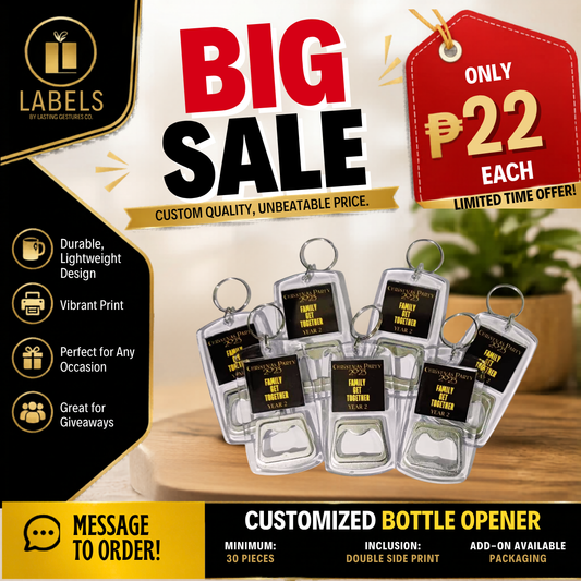 Acrylic Bottle Opener Promo