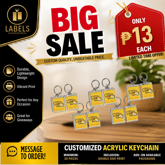 Acrylic Keychain 1.5" Promo