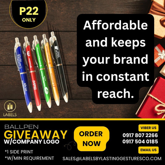 Ballpen Promo - 100 pcs minimum