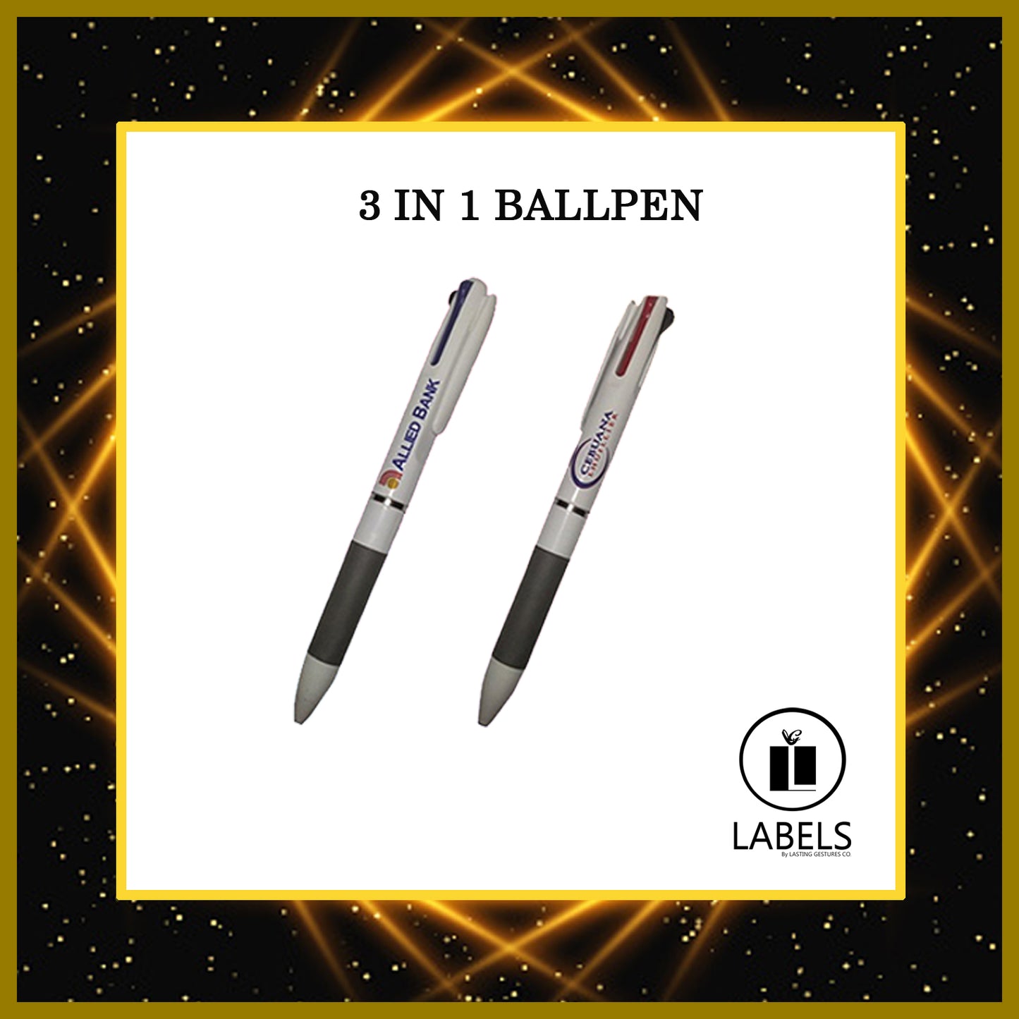 100 pcs Customized Ballpen - 3 in 1