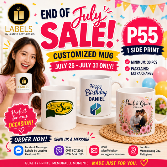 END OF JULY SALE - MUG PROMO