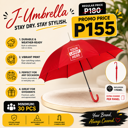 Umbrella Promo With 1 Panel Print