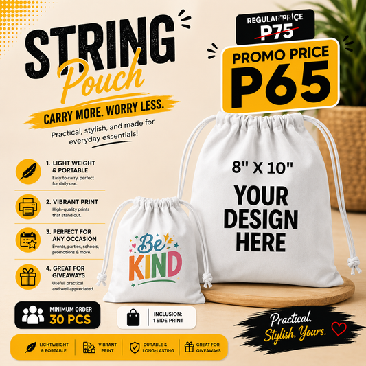 String Pouch Promo (8" x 10")