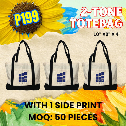 2-Tone Tote bag Promo