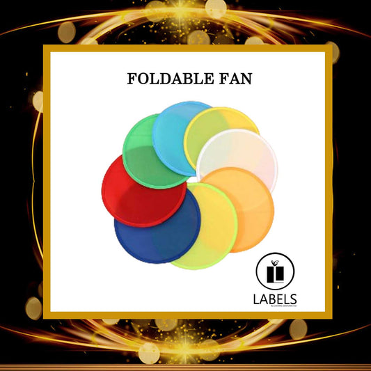 100 pcs Foldable Fan Unprinted