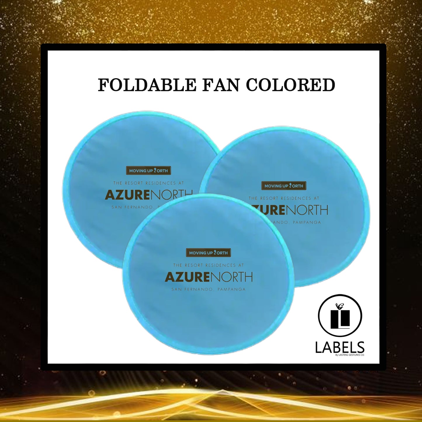 100 pcs Foldable Fan - Colored