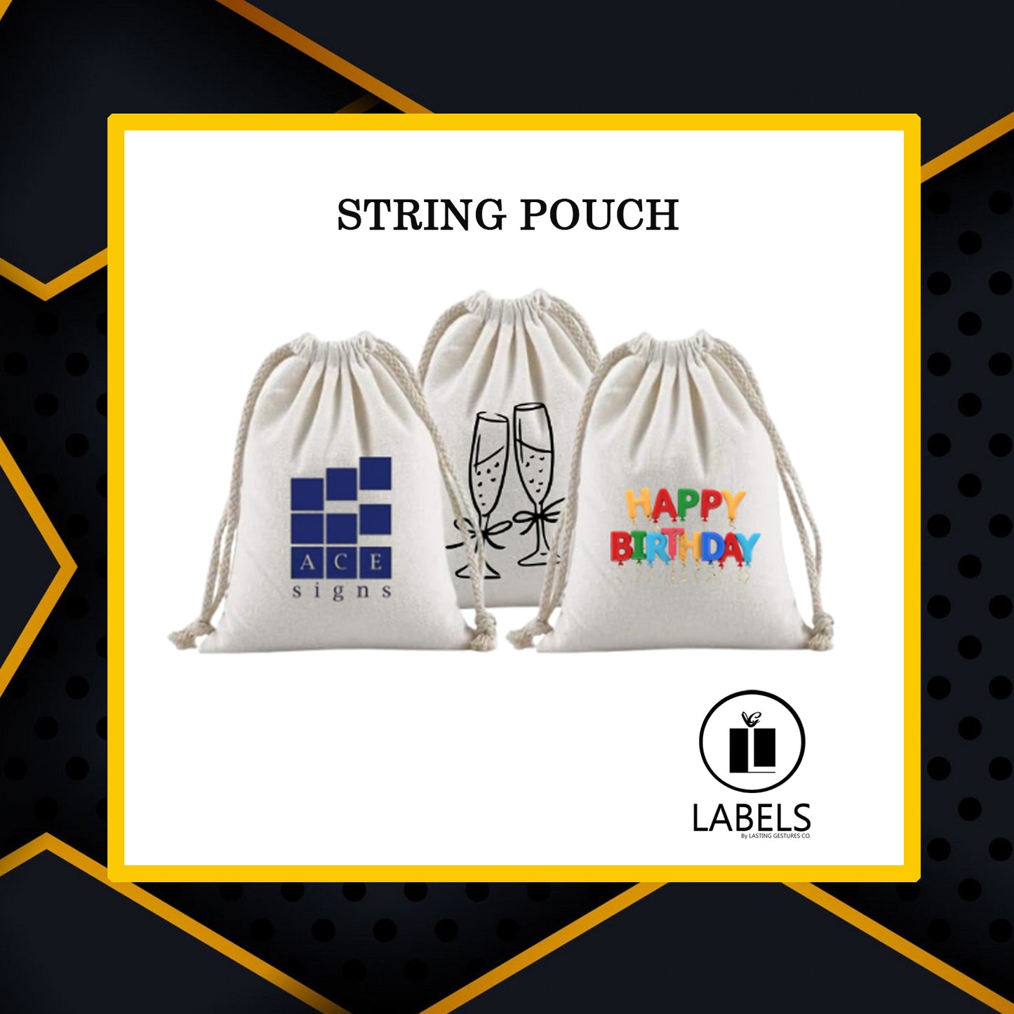 String Pouch - MOQ 50
