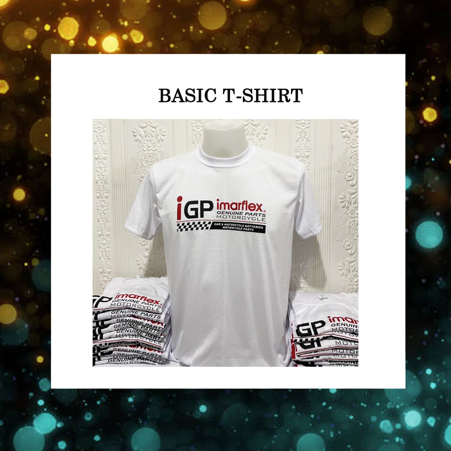 Basic Round Neck Shirt - 1 Side Print - 30 pcs minimum order / asst size