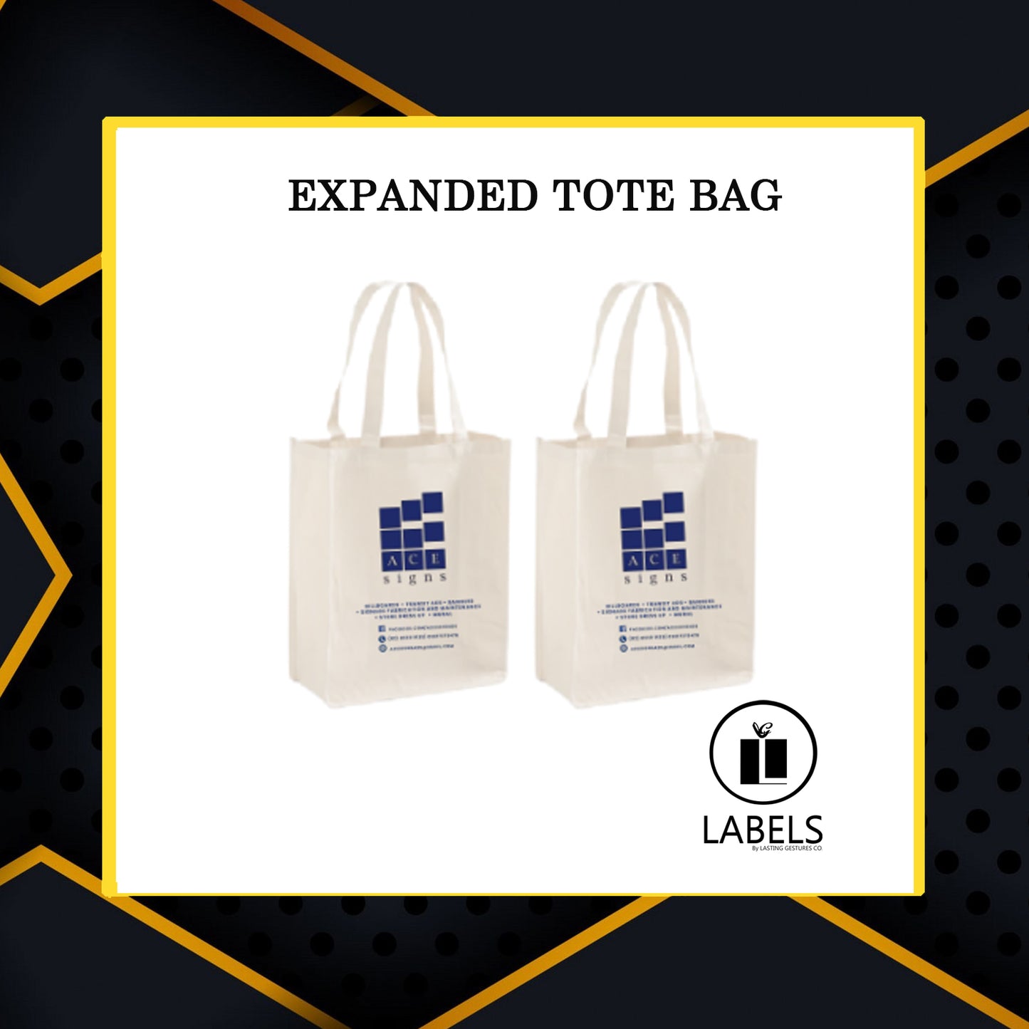 Expanded Tote Bag - MOQ 100