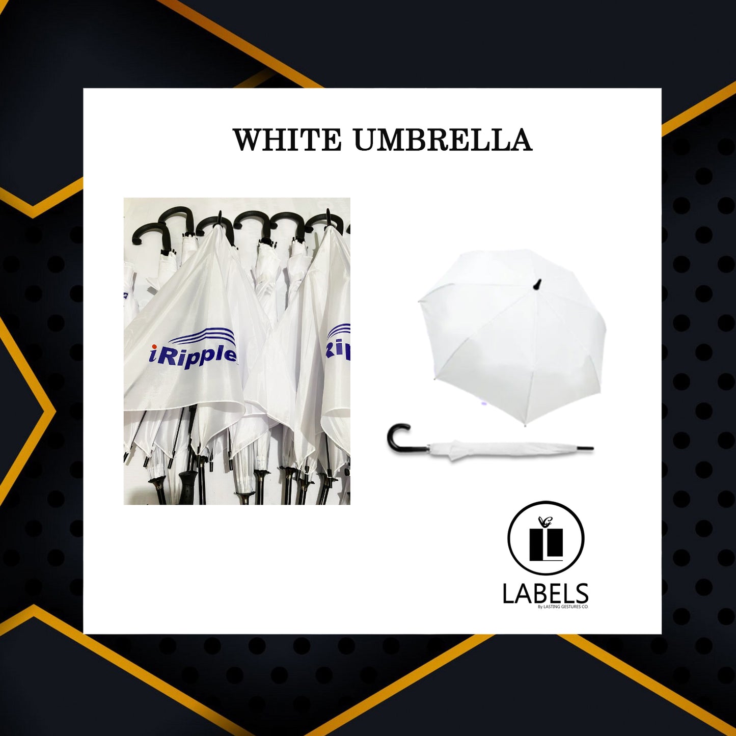 White Umbrella - 30 pcs minimum